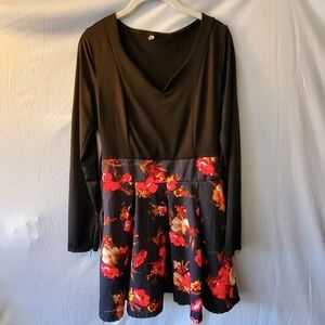 Longsleeve flower dress